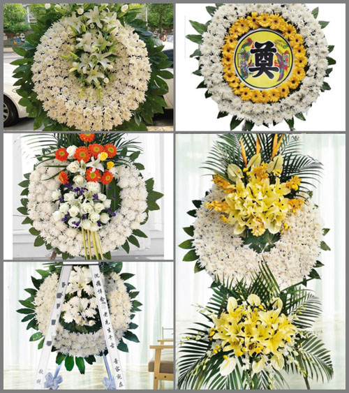 广东梅州市平远县大柘镇黄沙村花圈速递